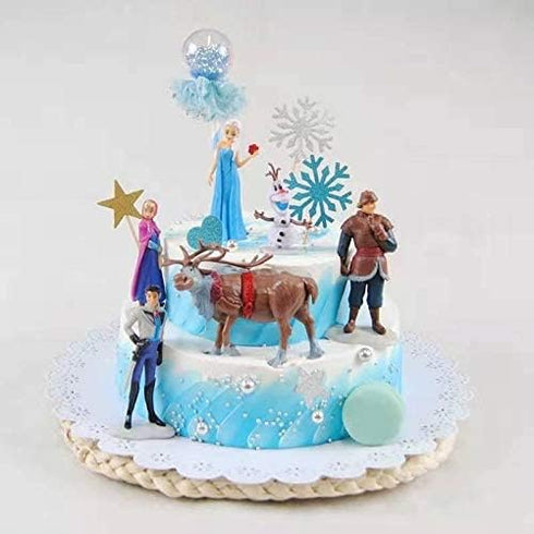 Frozen Cake Topper Figures Set - 6Pcs Frozen Cake Decorations for Birthday Party Supplier