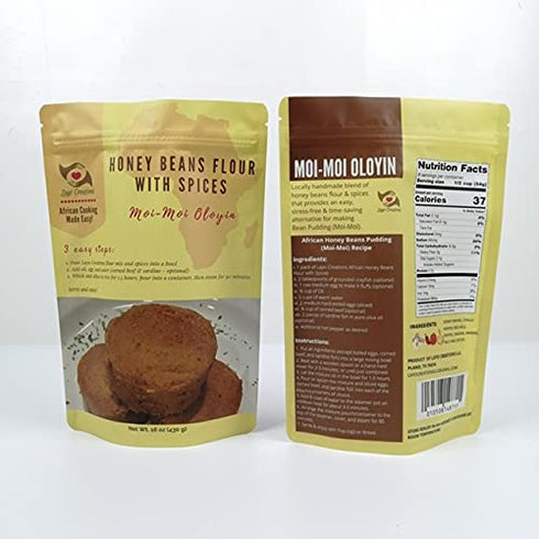 Layo Creations LLC Honey Beans Flour with Spices (Moi-Moi Oloyin)/Beans/Honey Beans/Oloyin flour/Moi Moi/Bean