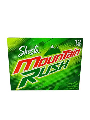 Vending 2 U 12-Ounce (Pack 12) Shasta MOUNTAIN RUSH Soda Pop, Cans
