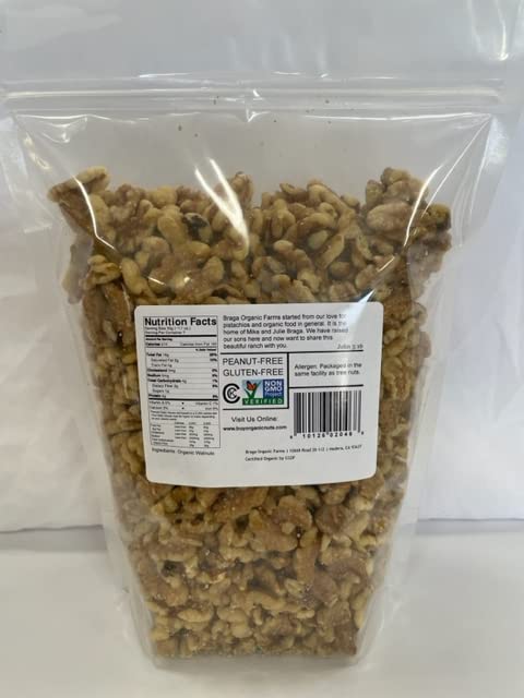 Braga Organic Farms 2 Organic Walnuts, Pound