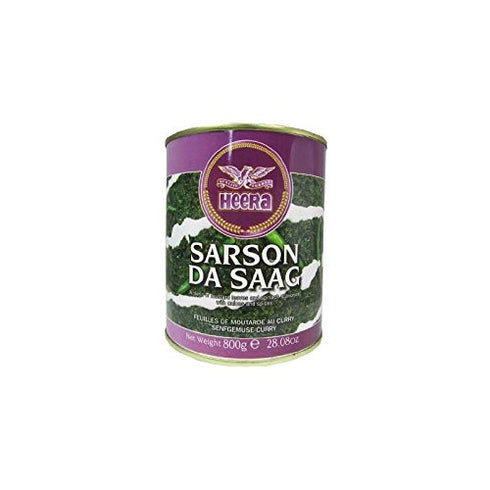 Heera Sarsan Da Saag (mustard leaves & spinach seasoned with onions and spices)