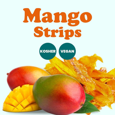 3 Food to Live Mango Strips, Pounds Natural Dried Fruit Trail Snack. No Sugar Added. Vegan, Kosher, Bulk