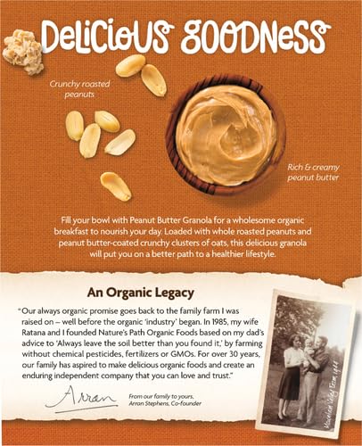 11.5 oz (Pack 4), Nature's Path Organic Peanut Butter Granola, of Non-GMO