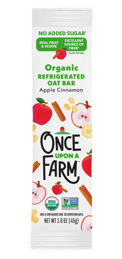 Bar,1.6oz Once Upon a Farm Organic Apple Cinnamon Refrigerated Oat Kids'