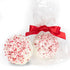 3 Peppermint(3 Pack) Pcs Christmas Hot Chocolate Bombs Gourmet White Chocolate Favors with Crushed - Happy Holidays