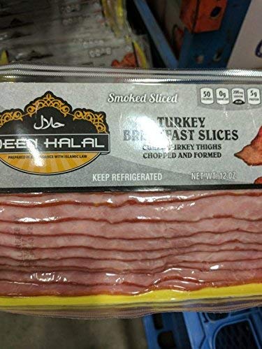 Deen Halal Turkey Bacon 12 Oz (4 Pack)