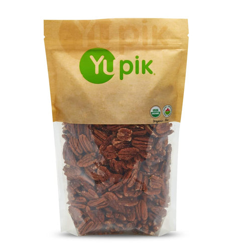 Yupik Organic Raw Pecans, 2.2 lb (35.2 oz), Kosher, Gluten-Free, Non-GMO, Vegan,