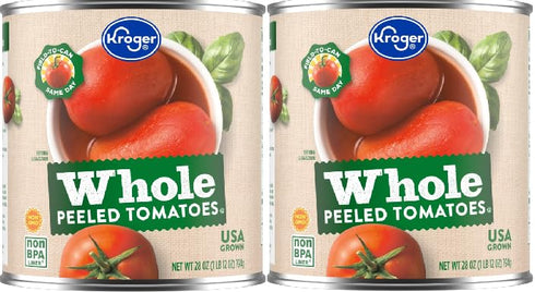 Generic Whole Peeled Tomatoes (2 Cans, 28 oz. each)