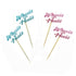 Morndew 24 PCS Wheels or Heels Cupcake Toppers for Gender Reveal, Baby Shower, Birthday Party Decorations