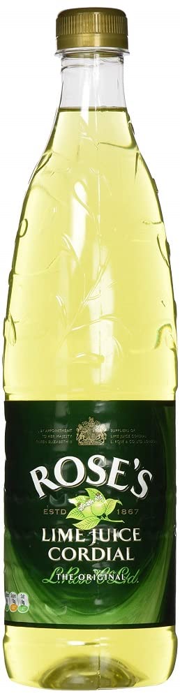 Rose's 1 Lime Juice Cordial Fruit Juice Bottle, Litre