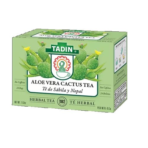 Tadin Aloe Vera Cactus Tea, 24 Bags, Pack of 2