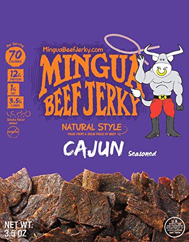 3.5 14.0 Mingua Beef Jerky - Two Milds + Two Cajuns, ounces, Ounce