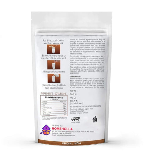 500 Homeholla Soy Milk Powder Vegan - GM