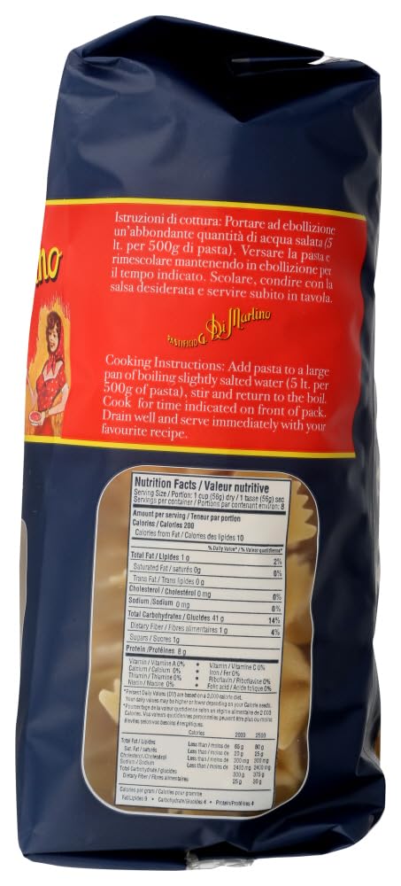 Pack 6 1 LB Di Martino - FARFALLE "Bow Tie" Pasta - x - Premium Pasta IMPORTED FROM ITALY