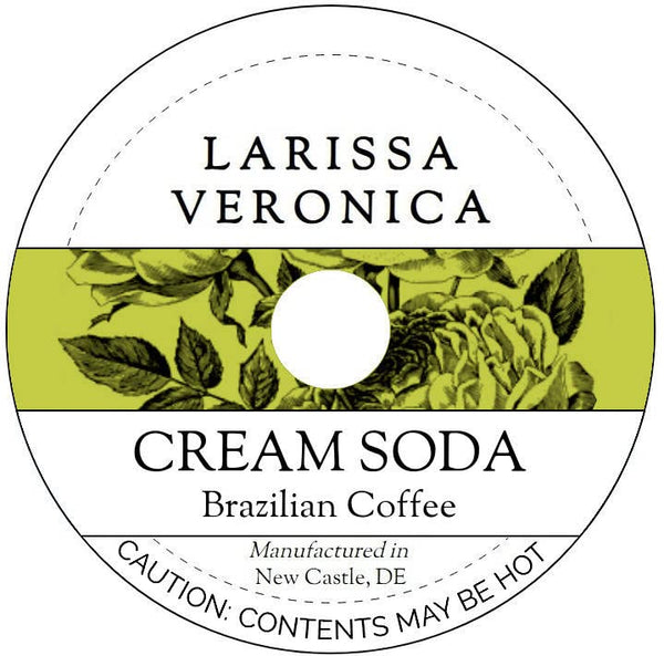 Larissa Veronica Cream Soda Brazilian Coffee (Single Serve K-Cup Pods) (Gourmet, Naturally Flavored, Whole