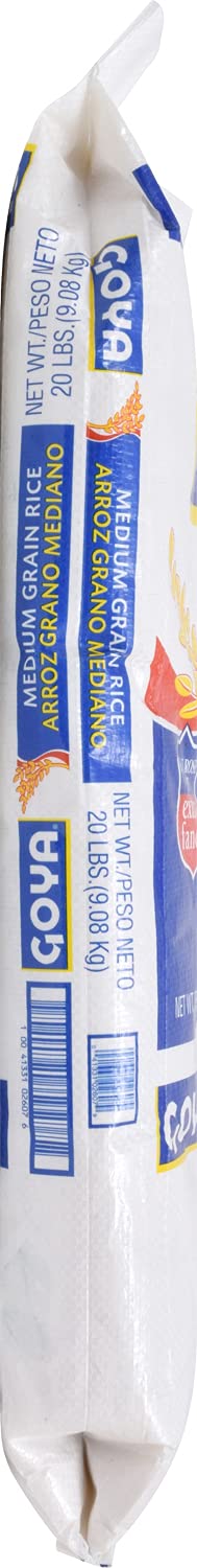 20 (Pack 1) Goya Foods Enriched Medium Grain Rice, Pound