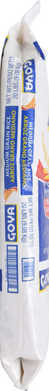 20 (Pack 1) Goya Foods Enriched Medium Grain Rice, Pound