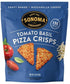 9.5 Oz (3 Count) Sonoma Creamery - Pizza Crisps, Tomato Basil, | Savory Snack Cracker | High Protein | Low Carb |