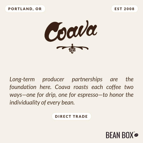 12 S.O. Blend - Roasted by Coava Coffee Roasters - Whole Bean Coffee - Ounce Bag