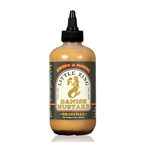Little Zing Danish Mustard Sweet & Punchy Gourmet Mustard Sauce with Horseradish
