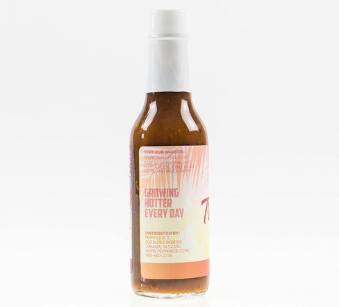 5 Pepper Joes Tropical Habanero Hot Sauce Unique Caribbean Blend of Mangos, Pineapples, Oranges, and Fresh Habanero