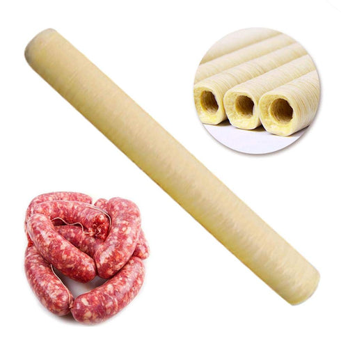 Luckycyc Wrapping,14MM20MM Sausage Casings,Clear Edible Collagen Casing Ham Sausage Collagen Casing Roasted Dried