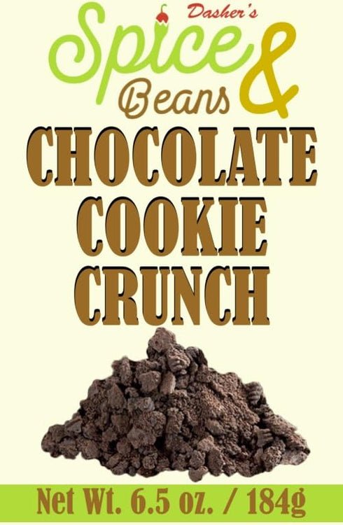6.5 oz. Chocolate Cookie Crunch | Ice Cream Topping & Dessert Decoration | by Dasher's Spice & Beans |