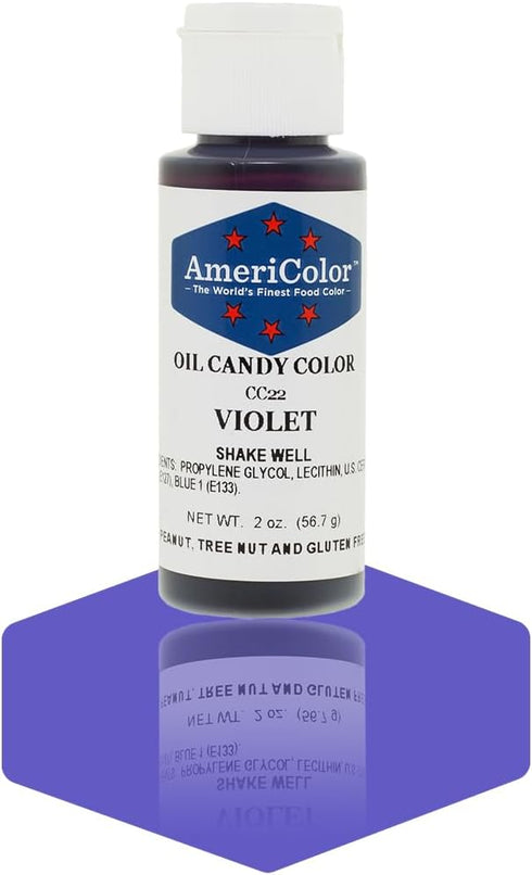 Americolor Candy Oil - VIOLET, 2 Ounce Candy Oil Color