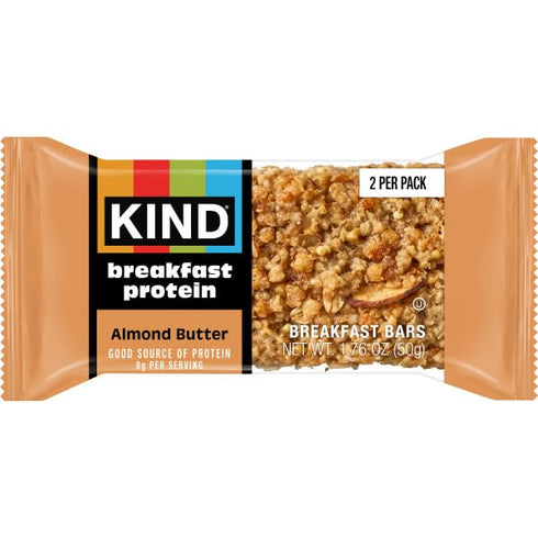 8g 12ct Pack KIND Breakfast Protein, Almond Butter, Protein, Healthy Snacks, Gluten Free, Value