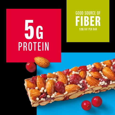 5g 24 Count KIND Healthy Snacks Bars, Cranberry Almond, Gluten Free, High Fiber Snacks, Protein