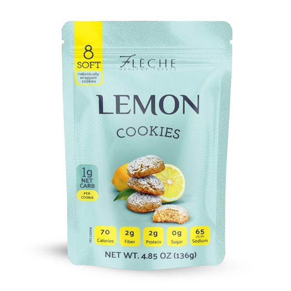 Lemon Cookies, Sugar Free, Low Fat, Gluten Free, Dairy Free, Flche Healthy