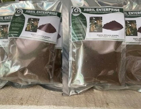 Generic 100% 100g/pack, Kigelia africana fruit powder, sausage fruit powder, organic, including phyto sanitary