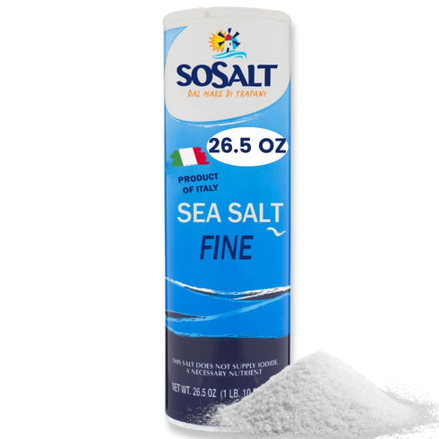 SOSALT DAL MARE DI TRAPANI Fine Sea Salt, Sicilian Sea Salt, Shaker,