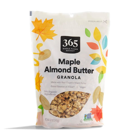 365 by Whole Foods Market, Maple & Almond Butter Granola, 12 Ounce