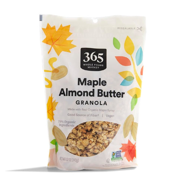 365 by Whole Foods Market, Maple & Almond Butter Granola, 12 Ounce