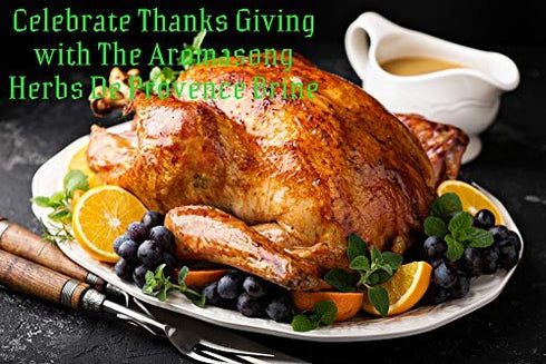Set, 2 Lb. 4 LBS) 100% Aromasong Turkey Brine, HERBS DE PROVENCE with HOT & SPICY Combo Bulk Bags (Total of For Wet