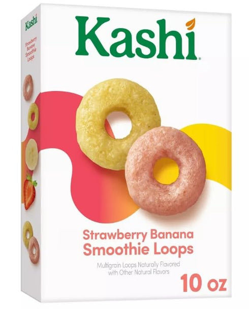 Generic 12.7 Oz Pack 3 Cold Breakfast Cereal byKashi- Strawberry Banana Smoothie Loops Cereal - Box