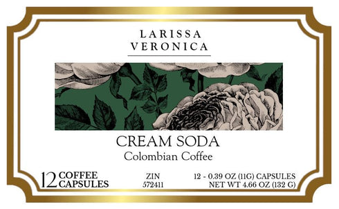Larissa Veronica (12 572411) 3 Pack Cream Soda Colombian Coffee (Single Serve K-Cup Pods) (Gourmet, Naturally Flavored
