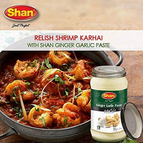 24.69 oz (700g) Shan - Ginger Garlic Paste, - Authentic Taste from Fresh Ginger and Garlic in an Airtight Glass Jar