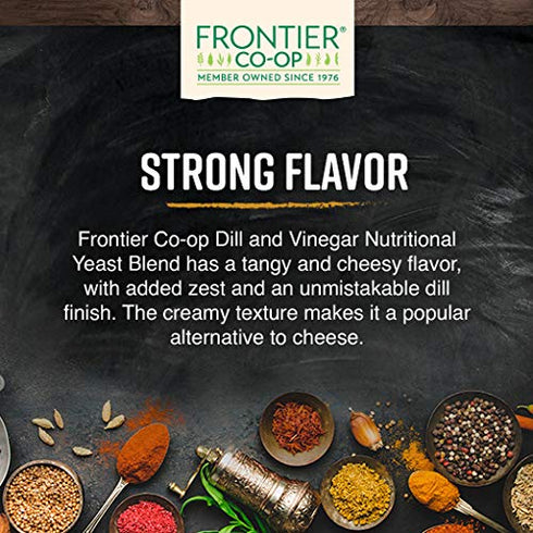 1lb Frontier Co-op Dill and Vinegar Nutritional Yeast Blend