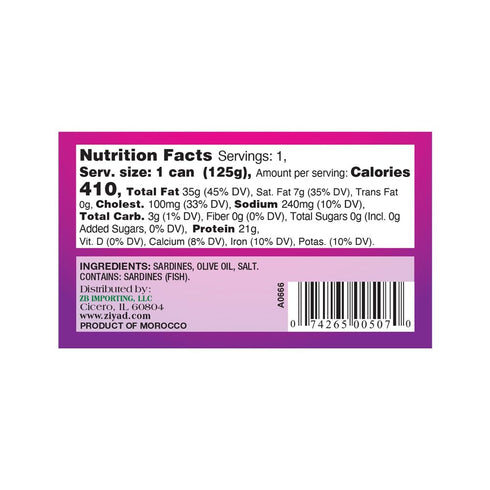 100% 4.37oz (Pack 10) Sultan Moroccan Boneless and Skinless Sardines in Olive Oil, All-Natural, High Protein, No