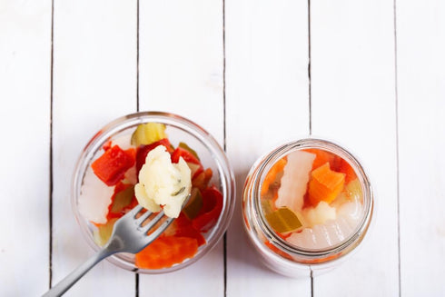 29 oz Sanniti Giardiniera | Pickled Mixed Vegetables | Cauliflower, Carrots, Celery, and Peppers | Kosher