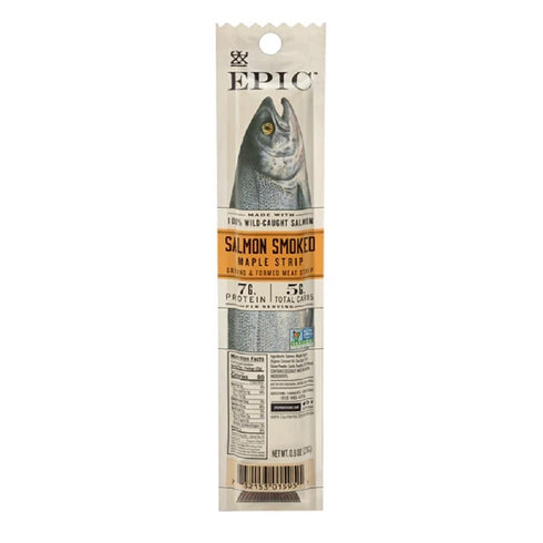 0.8 (Pack 1) EPIC Smoked Salmon Snack Strip, Ounce