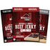 Pack Pack 3, 3 Oz Wenzel's Farm Beef Jerky Variety - Includes Original, Teriyaki, and Peppered Beef Jerky - Naturally