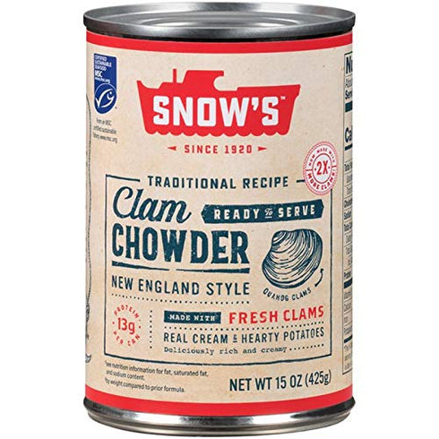 Snow's New England Style Clam Chowder, 15 oz (425 g) (Pack of