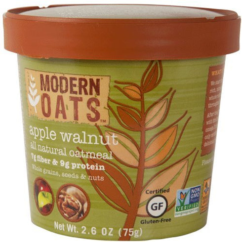 2.6 (Pack 6) Modern Oats Apple Walnut Oatmeal, Ounce