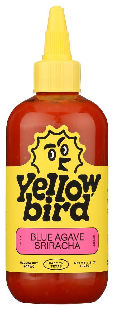 Yellowbird Blue Agave Sriracha Hot Sauce 9.8 oz each (3 Items Per Order, not