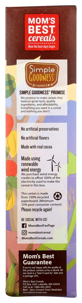 17.5 oz (Pack 4) Mom's Best Crispy Cocoa Rice of by Mom's Best Natural Cereals