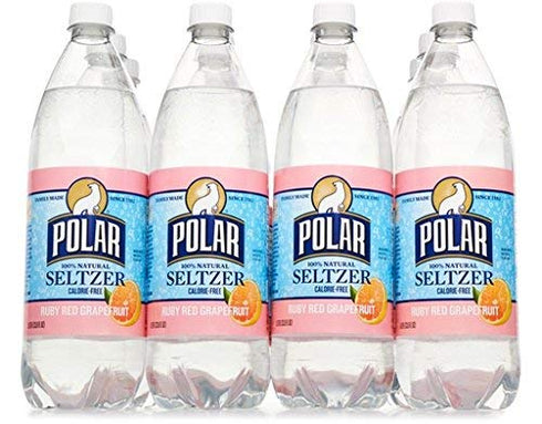 POLAR Seltzer 33.8 Fl. Oz, (Pack of 12) (Ruby Red Grapefruit)