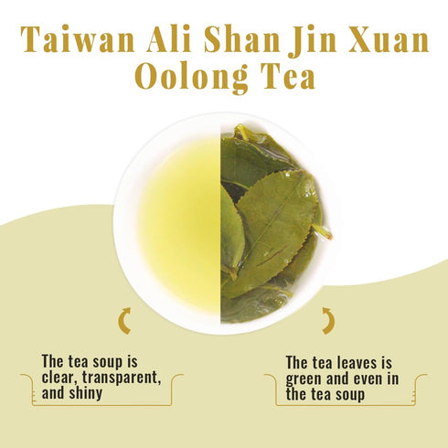LWXLJMJZC Taiwan Alishan Jin Xuan Oolong Tea with Creamy Flavor - Loose Leaf (75 cups) 150g/5.3oz